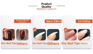 Detail view showing glossy finish, wear resistance, and durability of press-on nails
