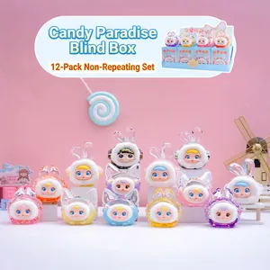 Candy Paradise plush blind box figures with colorful pastel designs and fuzzy details