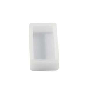 Translucent rectangular silicone mold for DIY resin crafts and dried flower ornaments