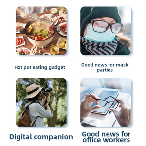 Detailed scenes showing anti-fog wipes used for glasses, cameras, and phone screens