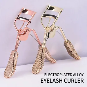 Eyelash Curler Professional Alloy Electroplated Eye Makeup Tool Natural Curling For Beginners Portable Beauty Accessory
