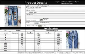 Detaillierte Größentabelle für Damen Jeans mit Taillen und Hüftmaßen in Zentimetern