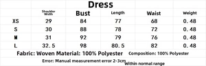 Tableau détaillé des tailles pour robe-short en similicuir avec mesures complètes