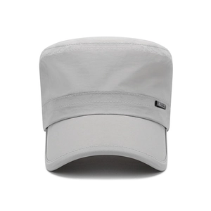 Dames Sneldrogende Platte Muts Zomer Zonbescherming Verstelbare Cadet Cap Ademende Outdoor Militaire Muts Met Letterlabel