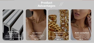 Detail of PVD vacuum plated jewelry set featuring lead-free and anti-allergy properties