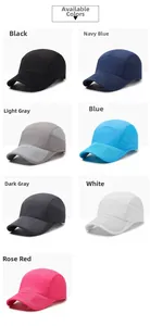Options de couleurs pour casquettes de baseball respirantes à séchage rapide et légères