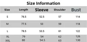 Tableau détaillé des tailles pour chemise à carreaux oversize femme de S à XXL
