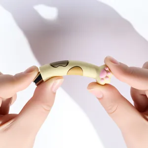 Flexible soft silicone cat paw nail magnet with high resilience and durable metal tip