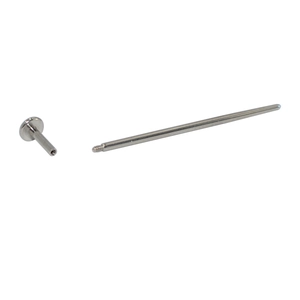 Professional 316L stainless steel body piercing guide needle with internal thread design