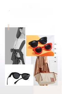 Detail shot of chunky cat-eye sunglasses with signature silver stud accents and premium finish