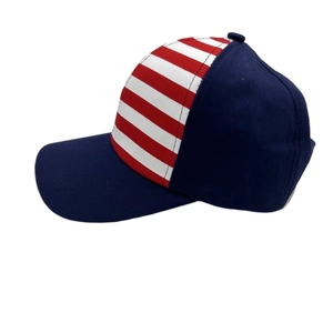 Star print baseball cap with American stripes and sun protection for outdoor activities