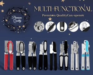Detailed overview of various 3-in-1 manual can openers with ergonomic non-slip handles