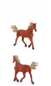 Detailed views of a solid Arabian stallion horse figure with realistic muscle textures