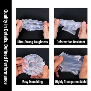 Moule à glaçons fantôme en silicone haute transparence avec démoulage très facile