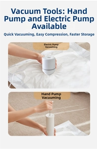 Detailed comparison of electric air pump and hand pump for vacuum storage bags in use