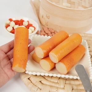 Realistisches PVC-Yams-Modell in Orange mit strukturierter Oberfläche als Küchendekoration