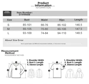 Size chart showing bust and hip measurements for the elegant backless halter maxi dress