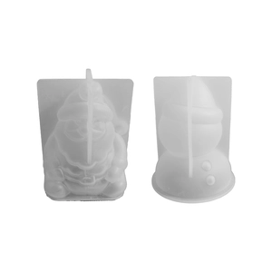 3D Santa Claus and Snowman silicone molds for DIY Christmas candles and resin ornaments