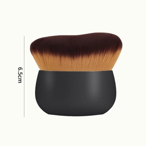 Multifunctional dense makeup brush for body and foundation with 6.5cm black handle