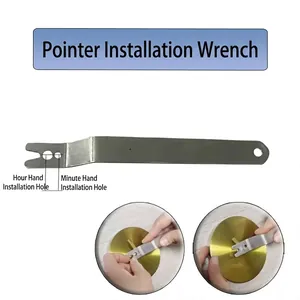 Metal clock hand installation tool wrench for DIY quartz movement clock repair