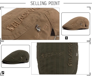 Detail showing 3D embroidery and metal rabbit emblem on cotton canvas ivy cap