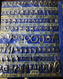 Detailed size chart for stainless steel lobster clasps and DIY jewelry connectors
