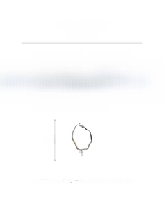 Tableau des tailles du collier perles à nœud montrant 39,5 cm et 10 cm de chaîne d'extension