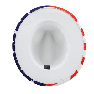 Chapeau Fedora Panama avec drapeau USA imprimé étoiles et rayures pour hommes et femmes