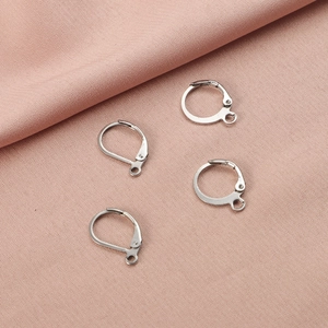Leverback Earring Hooks 304 Stainless Steel Findings Oval Round DIY Handcrafted Jewelry Making Accessories Polished