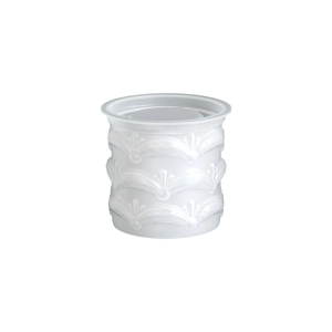 Relief ribbon lace cylinder silicone mold for DIY flower pots and candle cups