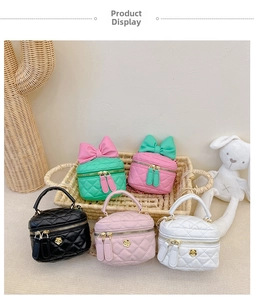 Collection of quilted mini bags in various colors with gold flower buckles and chain straps