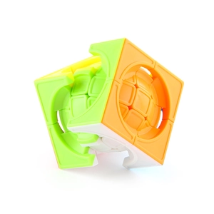5.7cm nested sphere puzzle cube with colorful 3D geometric layers and hollow frame