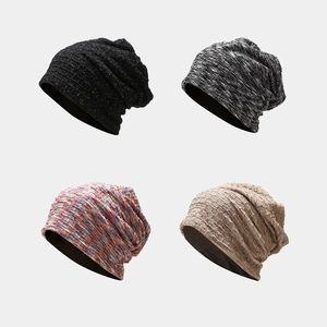 Knitted Slouchy Beanie Hat Tie Dye Warm Windproof Street Style Cap For Men Women Outdoor
