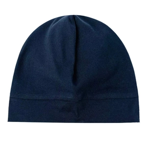 Atmungsaktive Baumwollmütze für Damen und Herren in Dunkelblau und Schwarz-Stil