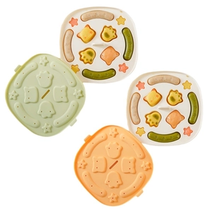 Silicone sausage and steamer molds for baby food in bear, star and paw shapes