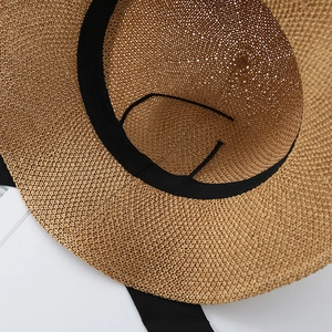 Cappello da sole pieghevole a tesa larga da donna con cinturino interno regolabile mare