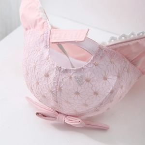 Pink lace sun hat for girls aged 2-5 featuring a sweet bow and adjustable velcro strap