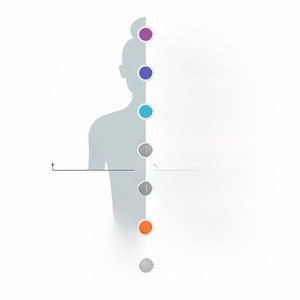 Infographie des 7 chakras et signification de la perle en obsidienne personnalisée