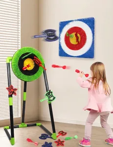 Kids target throwing set featuring darts and axes for indoor and outdoor sports games