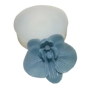 Handmade orchid flower silicone mold for DIY resin and plaster aromatic home decor