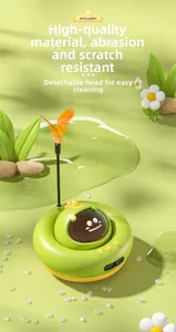 Detail of the smart cat toy featuring a detachable top for easy cleaning and washing