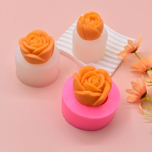 DIY rose flower silicone mold set for soap making and handmade chocolate decoration