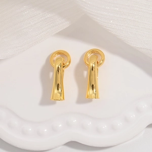 925 Sterling Silver Fish Hook Clasp Connector Gold Plated Circular Ring For Necklace Bracelet Jewelry Making DIY