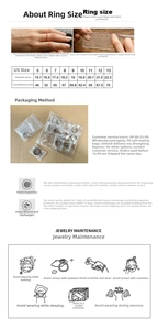 Detailed international ring size chart with diameter and circumference for mood rings