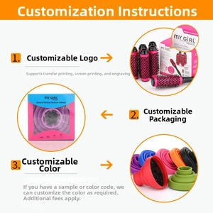 Collapsible silicone hair dryer diffusers and styling tools in various vibrant colors