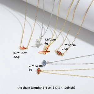 Minimalist evil eye and cowboy boot pendant necklaces in gold and silver plating
