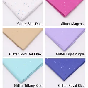Glitzer-Seidenpapier-Set in sechs leuchtenden Farben für hochwertige Geschenkverpackung
