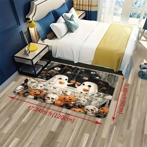 Detail showing 120cm x 80cm dimensions for this Halloween diatomite absorbent floor mat