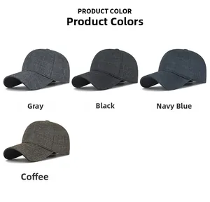 Detail view showing four colors of men's winter plaid baseball caps with velvet lining
