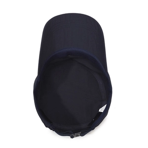 Dunkelblaue schnelltrocknende Flatcap für Herren mit verstellbarer Schnalle und verstärkten Nähten